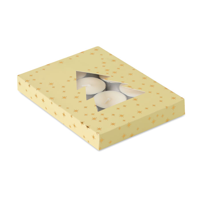 RADIANT - Cinnamon scented tea light set - Beige