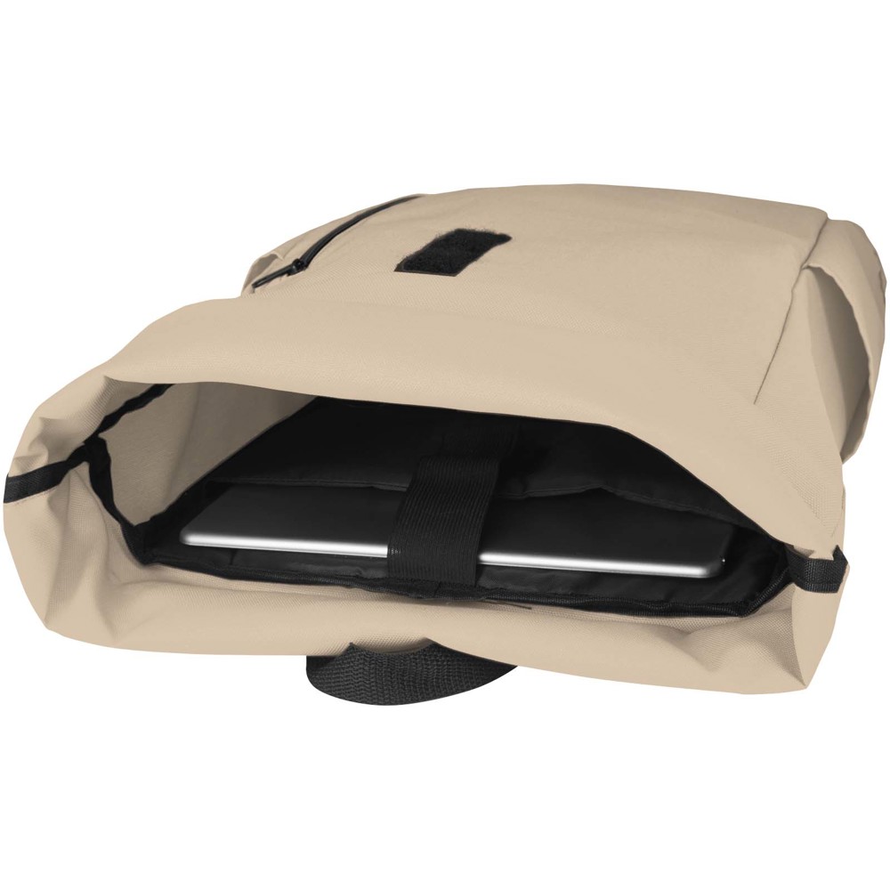 Byron 15.6" GRS RPET roll-top backpack 18L