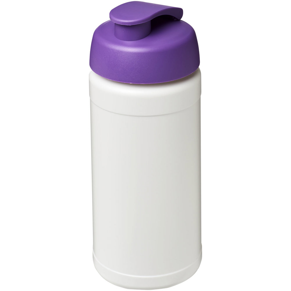 Baseline® Plus 500 ml flip lid sport bottle - White, Purple