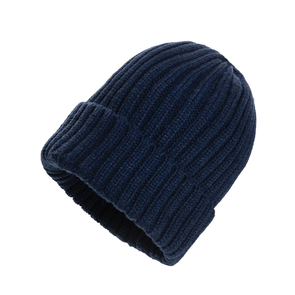 Kennedi AWARE™ Polylana® beanie with large rib - navy (± PMS 19-3932 TCX)