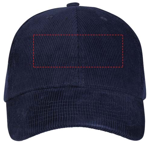 Hutton 6 panel 280 g/m² recycled corduroy cap
