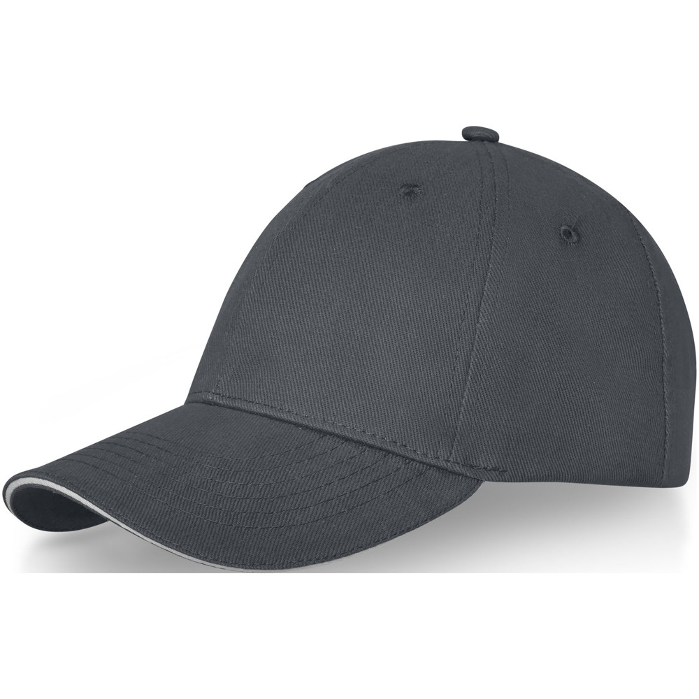 Darton 6 panel 260 g/m2 sandwich cap - Storm grey