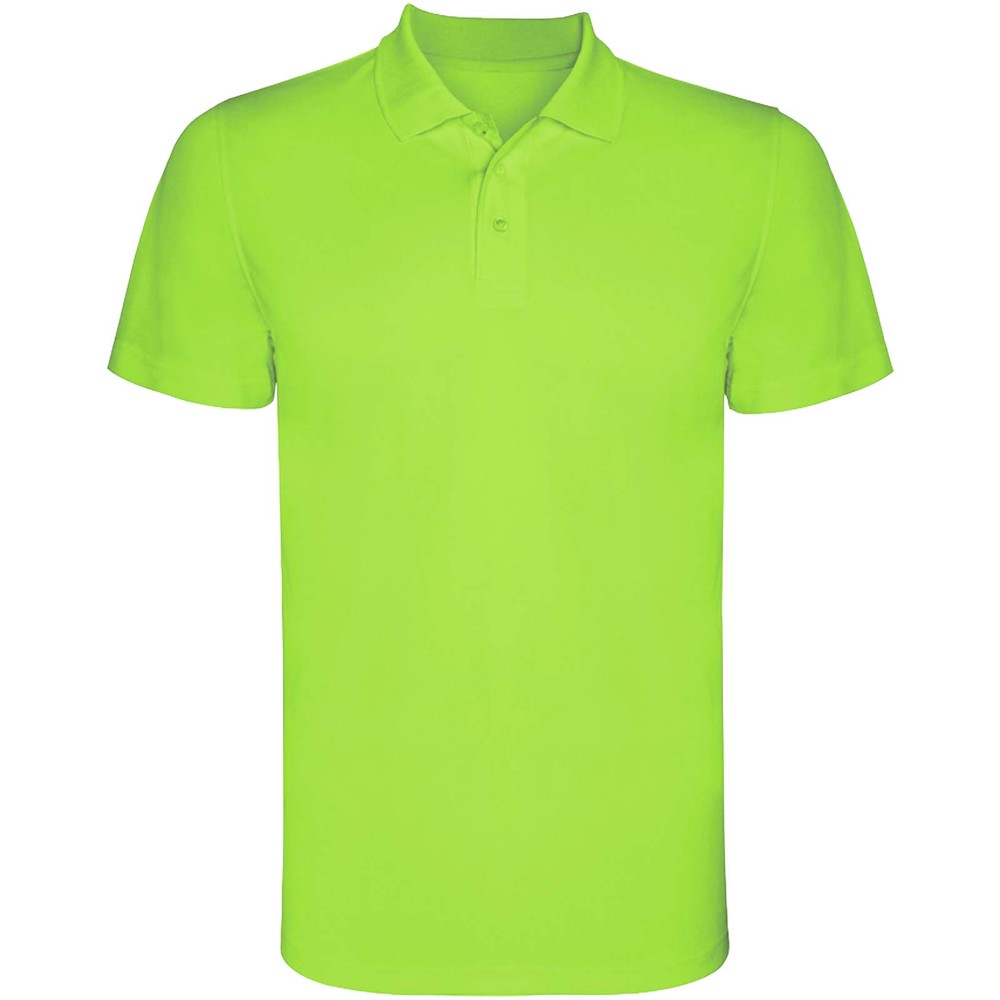 Monzha 150 g/m² short sleeve men's sports polo - Lime