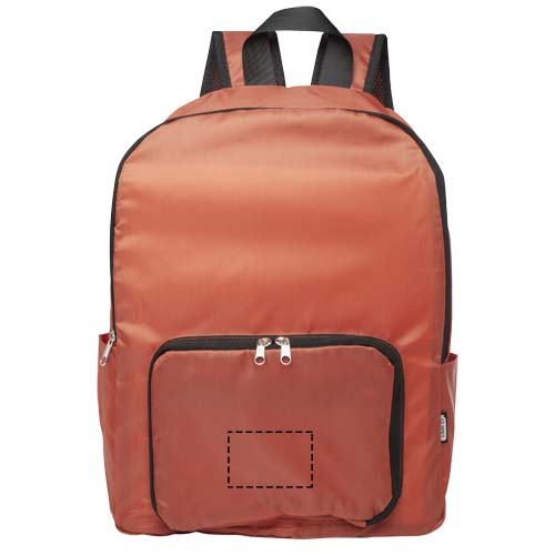 EcoFold RPET foldable backpack 15L