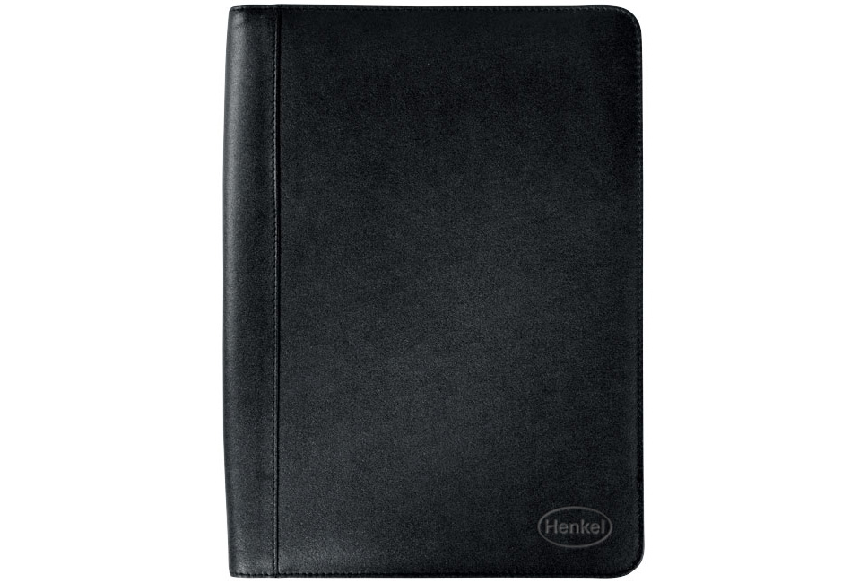 Henkel Harvard A4 leather portfolio with zipper