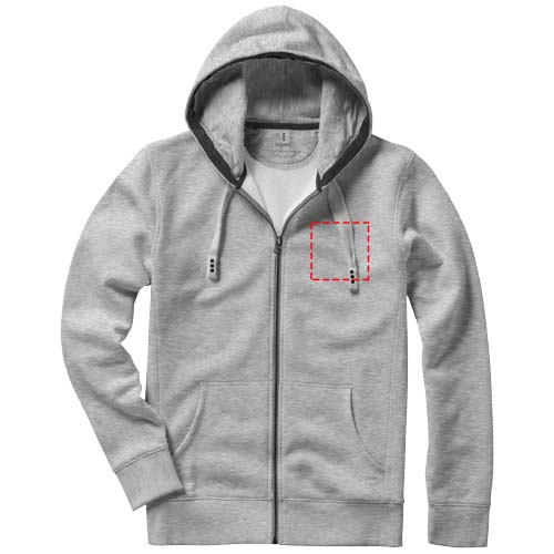 Arora 300 g/m2 unisex full zip hoodie