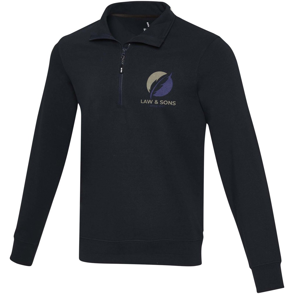 Tin 280 g/m² unisex Aware™ recycled quarter zip sweater 