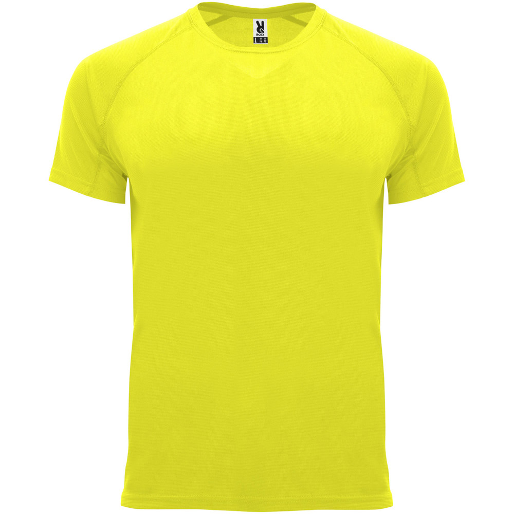 Bahrain 135 g/m2 short sleeve men's sports t-shirt - Fluor Yellow