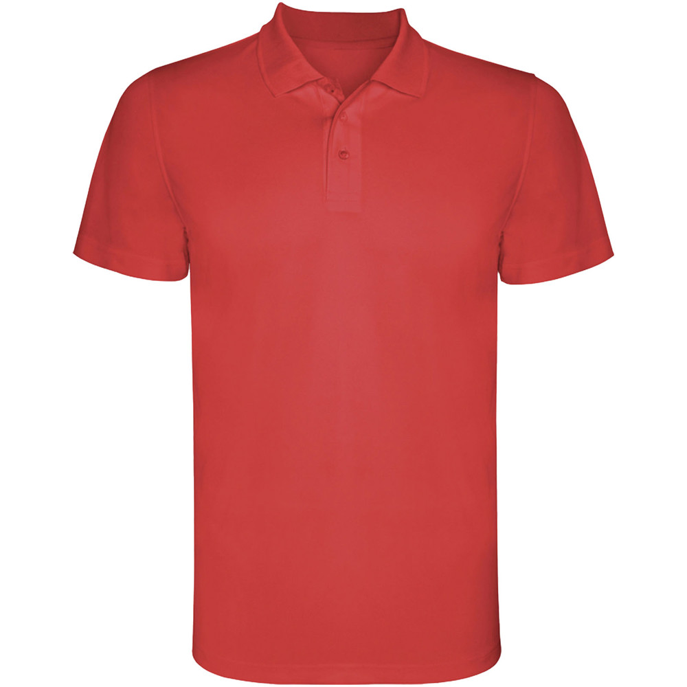 Monzha 150 g/m² short sleeve men's sports polo - Red