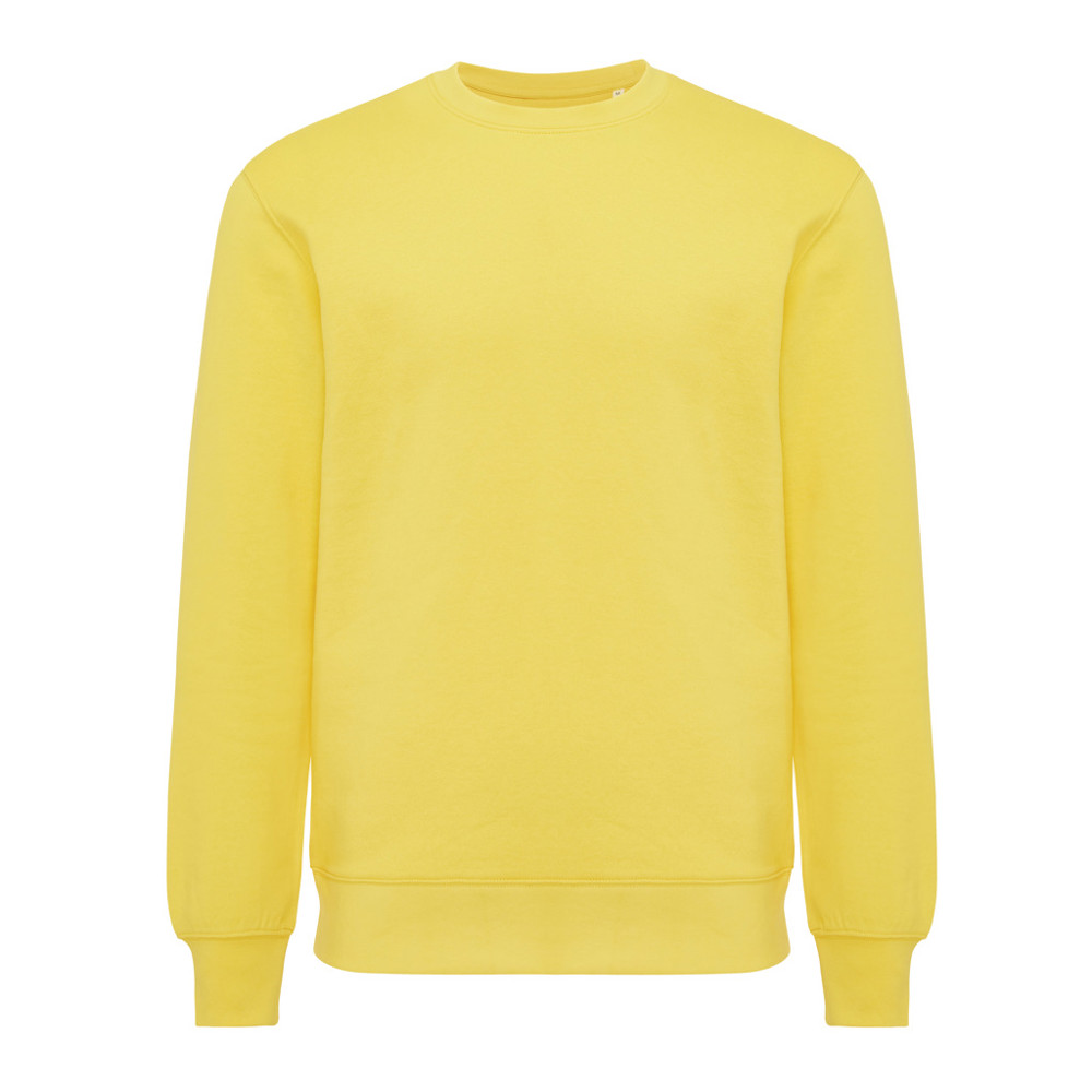 IQONIQ Etosha lightweight recycled cotton crew neck - yellow (± PMS 13-0759 TCX)