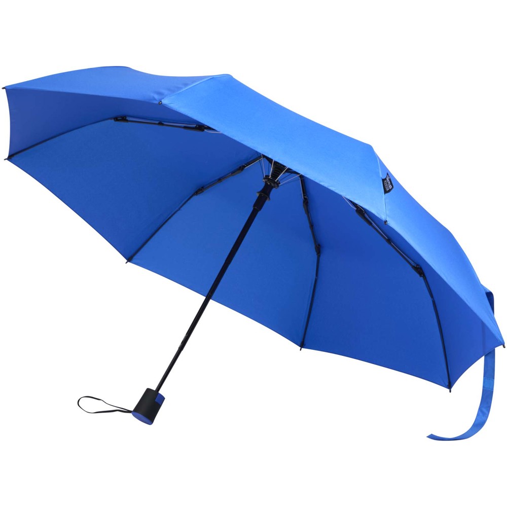 Agnes 21" foldable auto open RPET umbrella - Royal blue