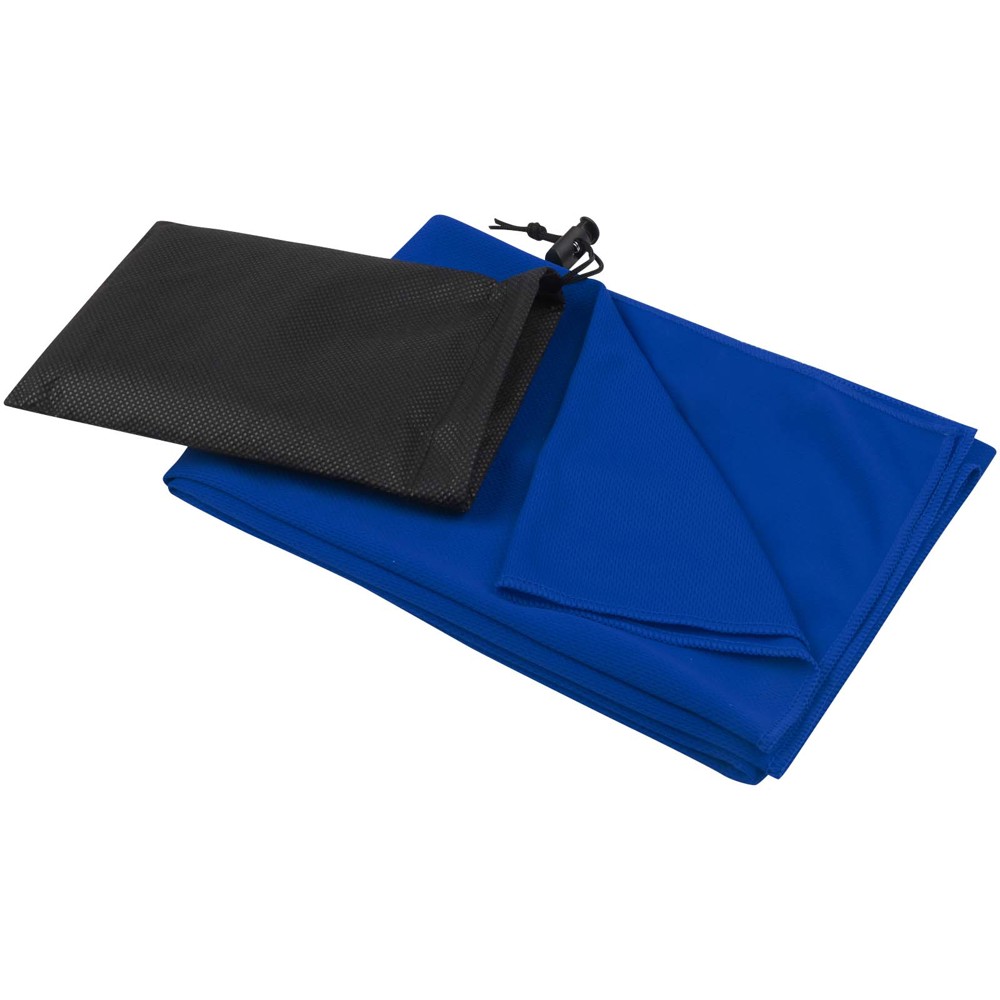 Lucas RPET sport towel 50x100 cm - Royal blue