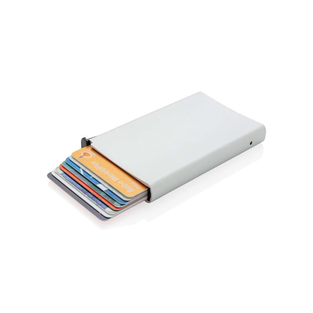Standard aluminium RFID cardholder - silver (± PMS 428)