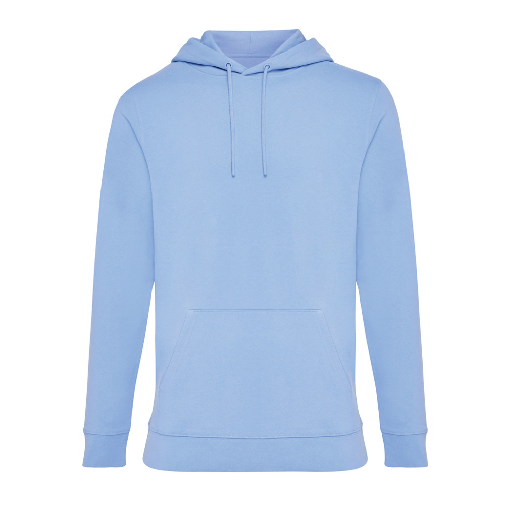 IQONIQ Jasper recycled cotton hoodie - sky blue (± PMS 15-3930 TCX)