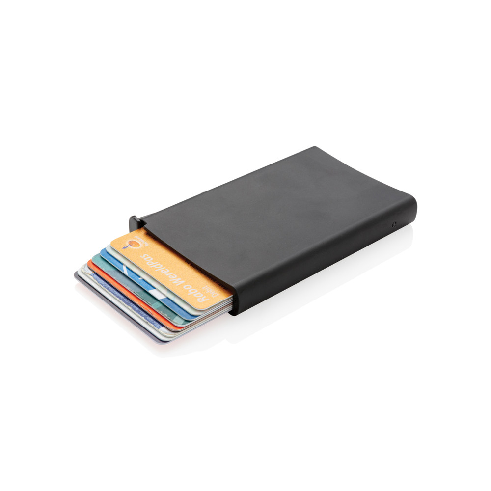 Standard aluminium RFID cardholder - black (± PMS Black)