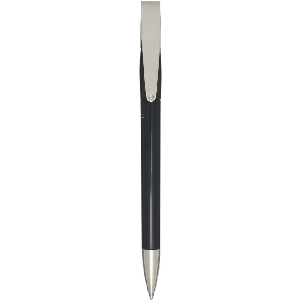 Ana recycled plastic ballpoint pen (blue ink) - Black