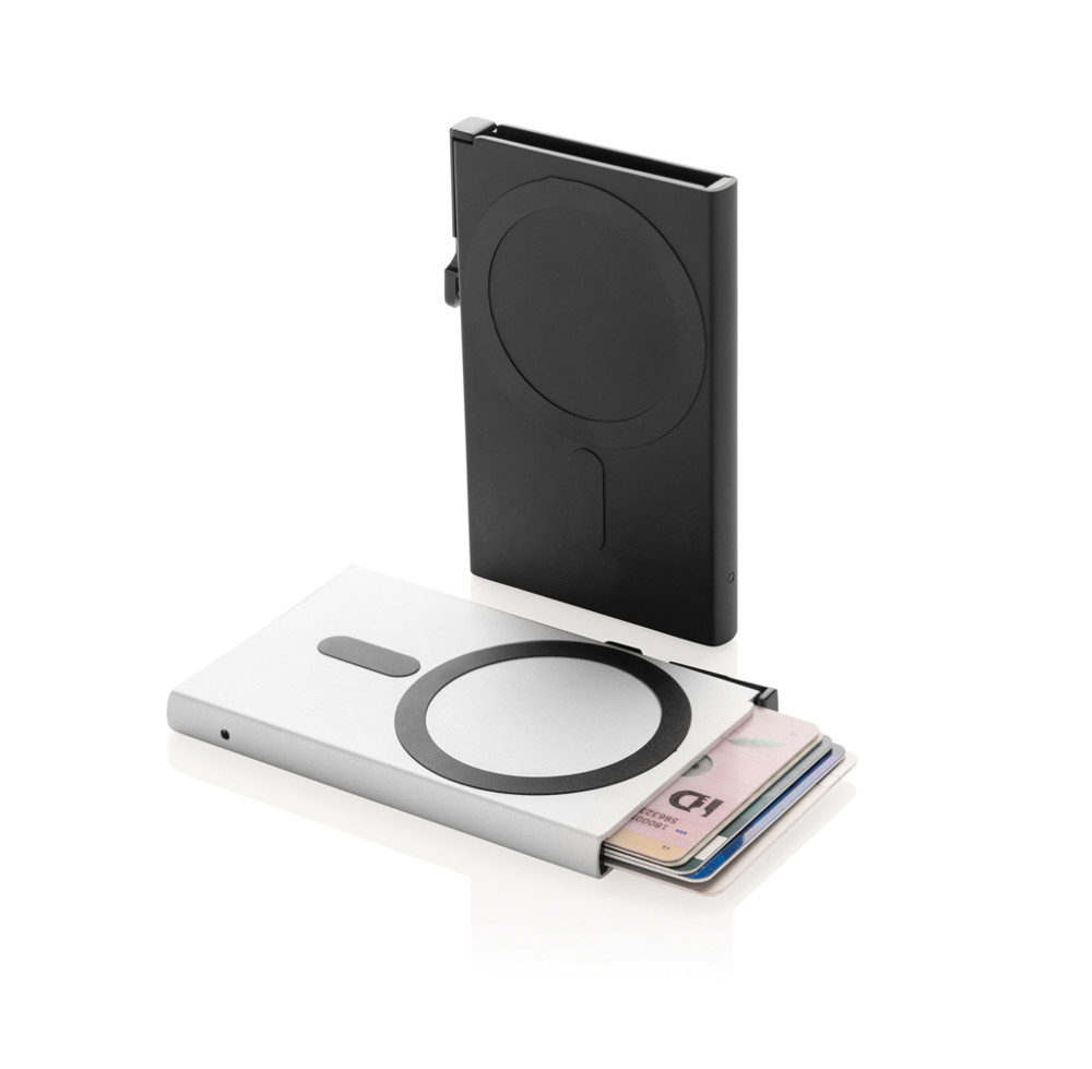 Standard aluminium RFID magnetic phone cardholder