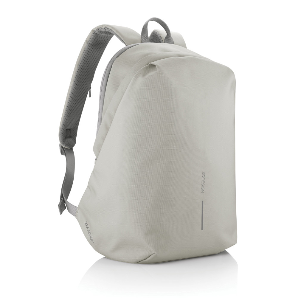 Bobby Soft, anti-theft backpack - sanddust, grey (± PMS 421/ ± PMS Cool Grey 8)