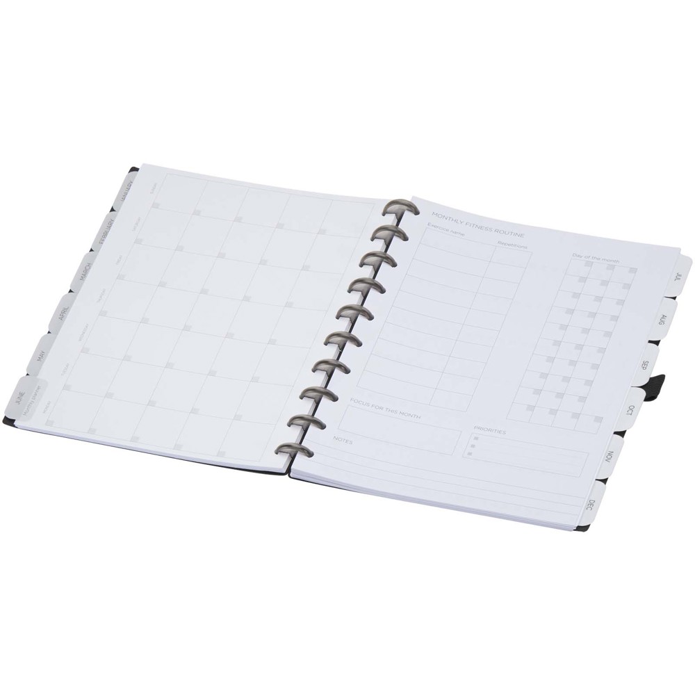 SMART planner with flexible cover and disc system