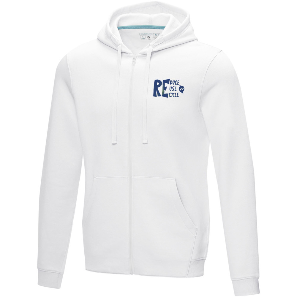 Ruby men’s organic recycled full zip hoodie