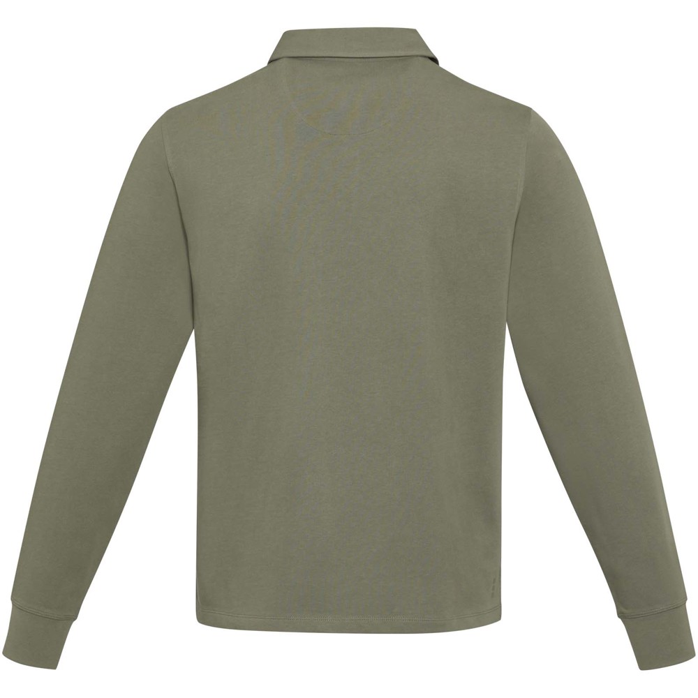 Clyde unisex organic rugby polo sweatshirt