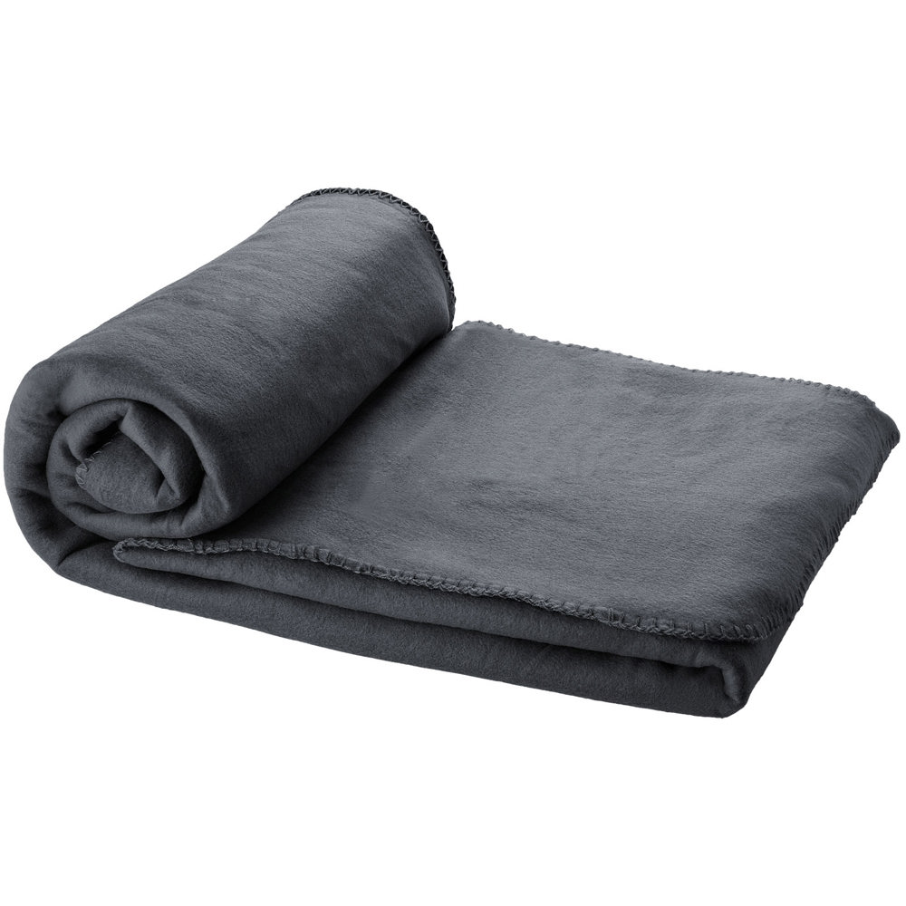 Huggy fleece plaid blanket with carry pouch 150x120 cm