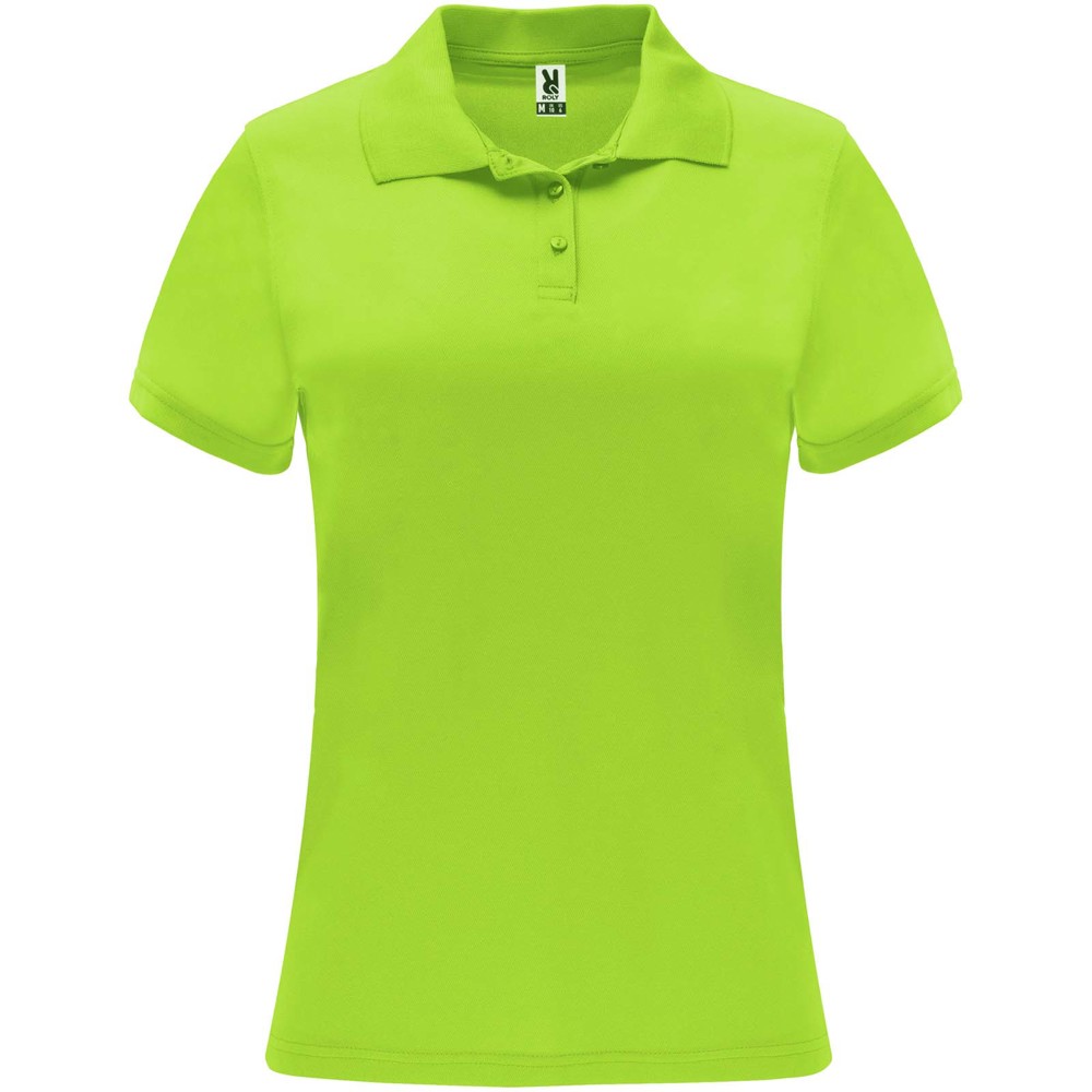 Monzha 150 g/m² short sleeve women's sports polo - Lime
