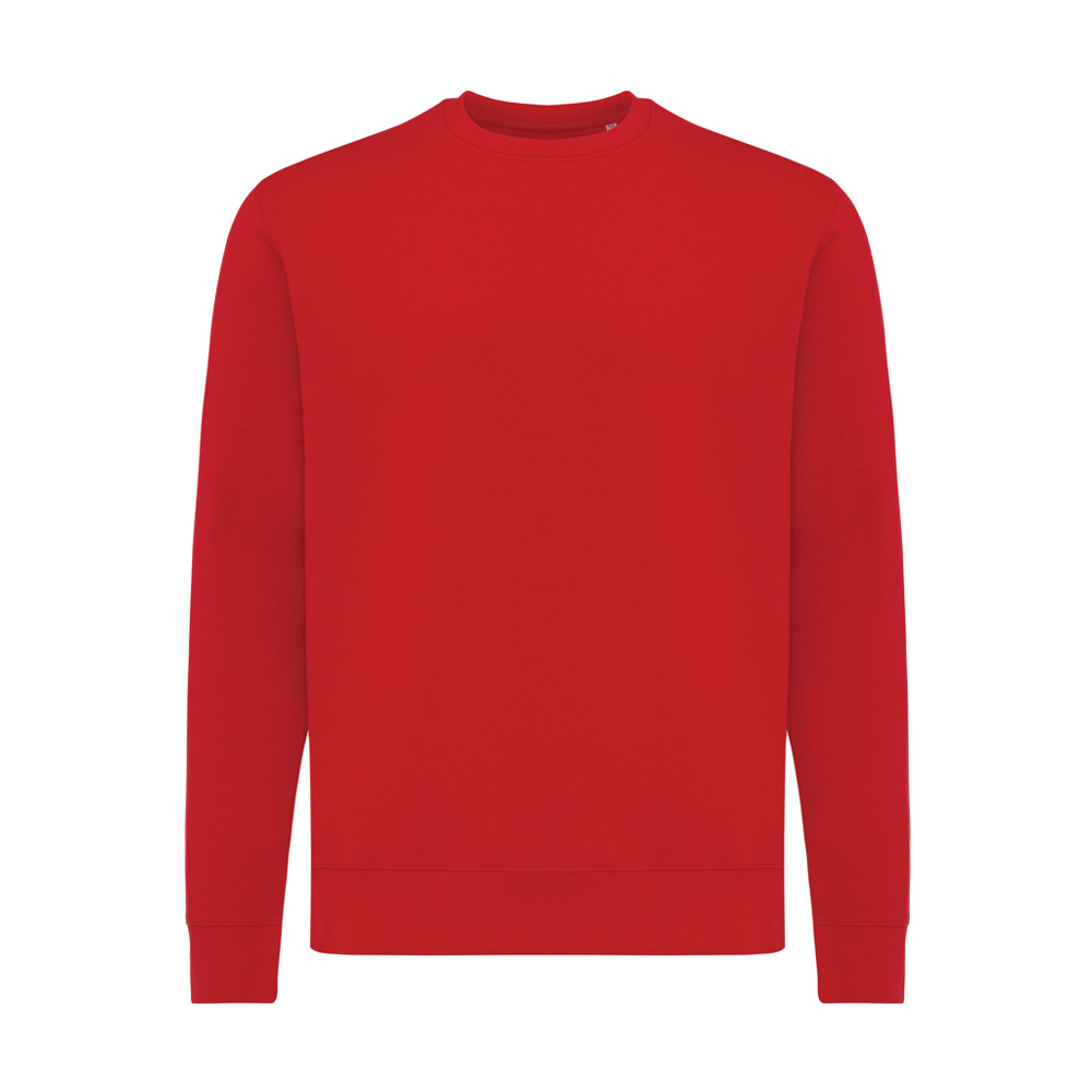 IQONIQ Etosha lightweight recycled cotton crew neck - red (± PMS 19-1757 TCX)
