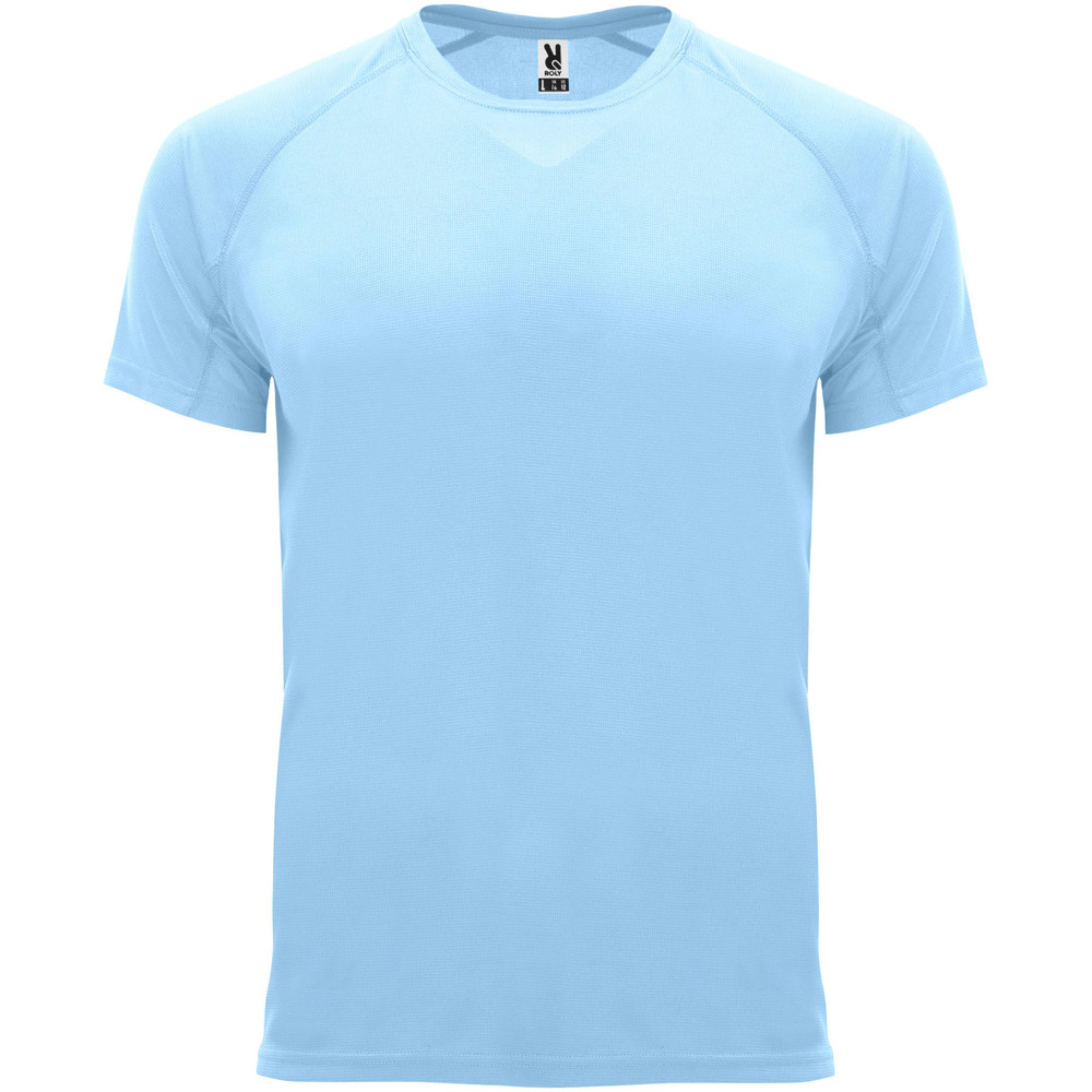 Bahrain 135 g/m2 short sleeve men's sports t-shirt - Sky blue