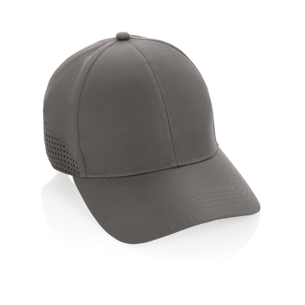Impact AWARE™ RPET 6 panel sports cap - grey (± PMS Cool Grey 9)