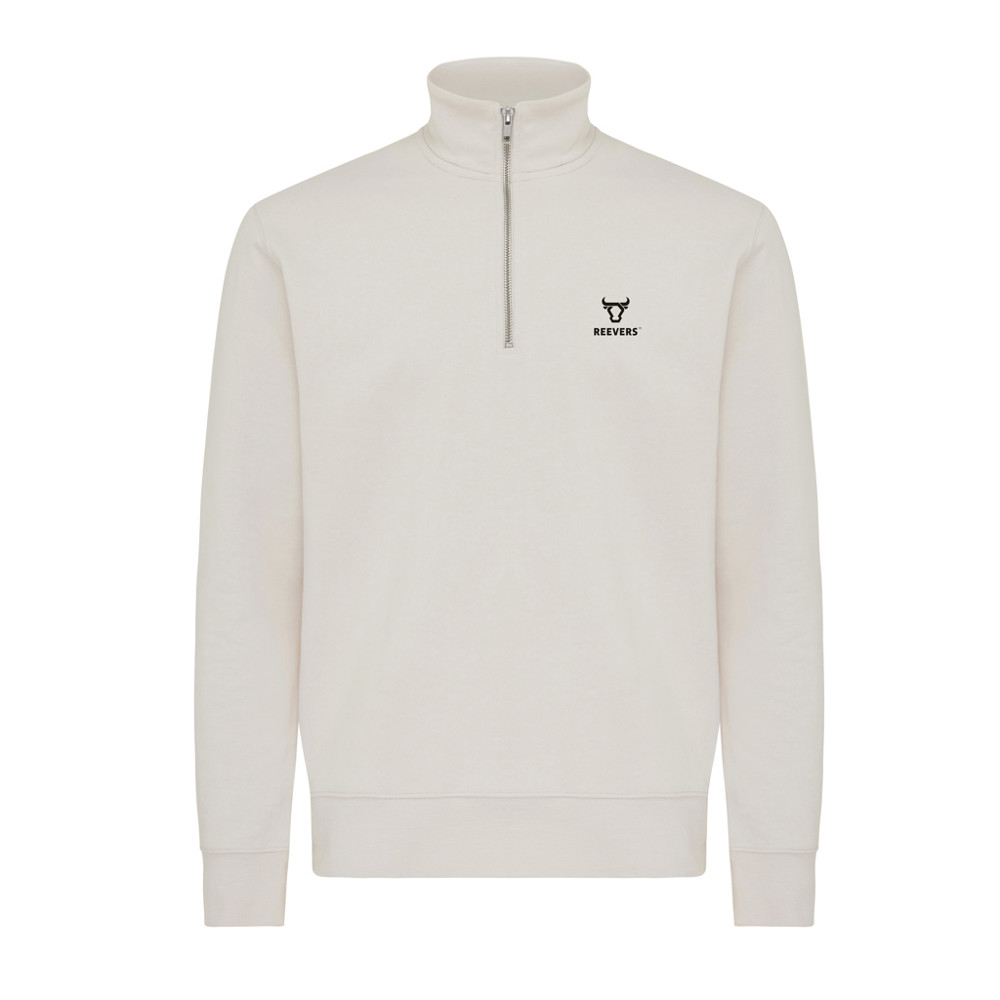 IQONIQ Elgon recycled cotton quarter zip sweater