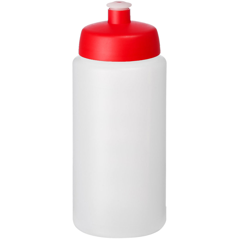 Baseline® Plus grip 500 ml sports lid sport bottle - Transparent, Red