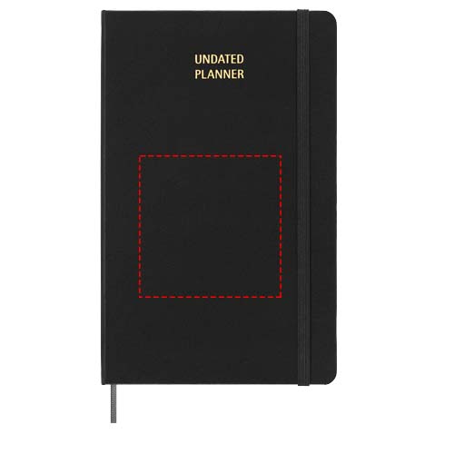 Moleskine hard cover undated L weekly planner