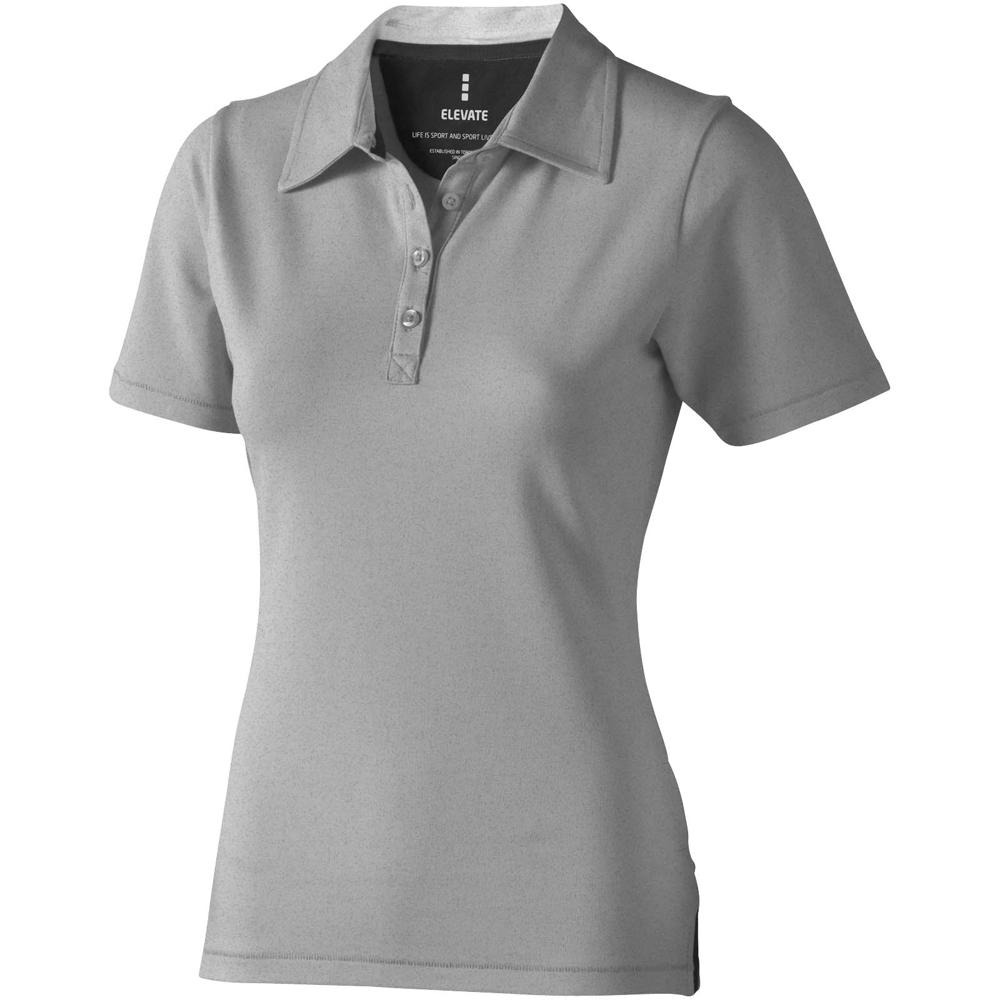 Markham 200 g/m2 short sleeve women's stretch polo - Grey melange