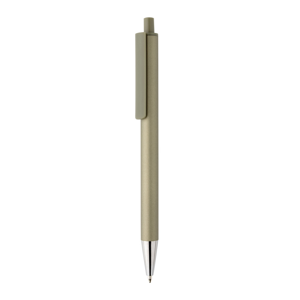 Amisk RCS certified recycled aluminium pen - green (± PMS 8520C)