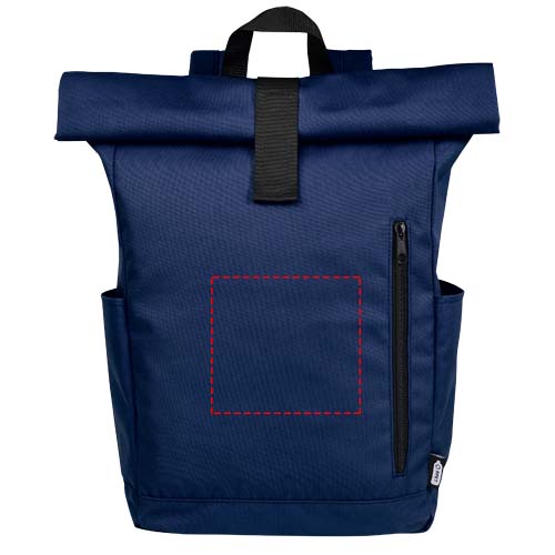 Byron 15.6" GRS RPET roll-top backpack 18L