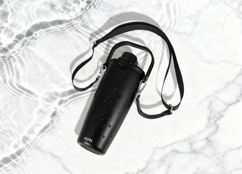 Avira Ayala RCS re-steel duosip lockable crossbody tumbler