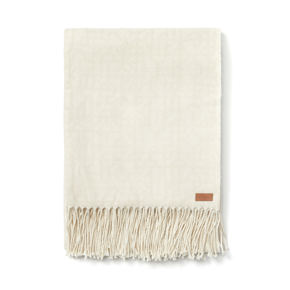 VINGA Verso blanket - off white (± PMS 11-0604 TPX)