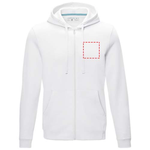 Ruby men’s organic recycled full zip hoodie