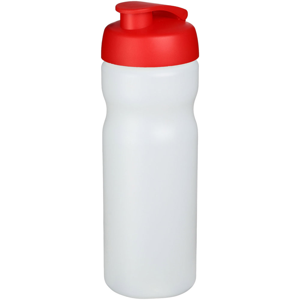 Baseline® Plus 650 ml flip lid sport bottle - Transparent, Red