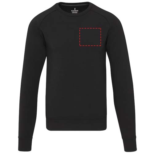 Yukon 350 g/m² unisex interlock sports crewneck sweater