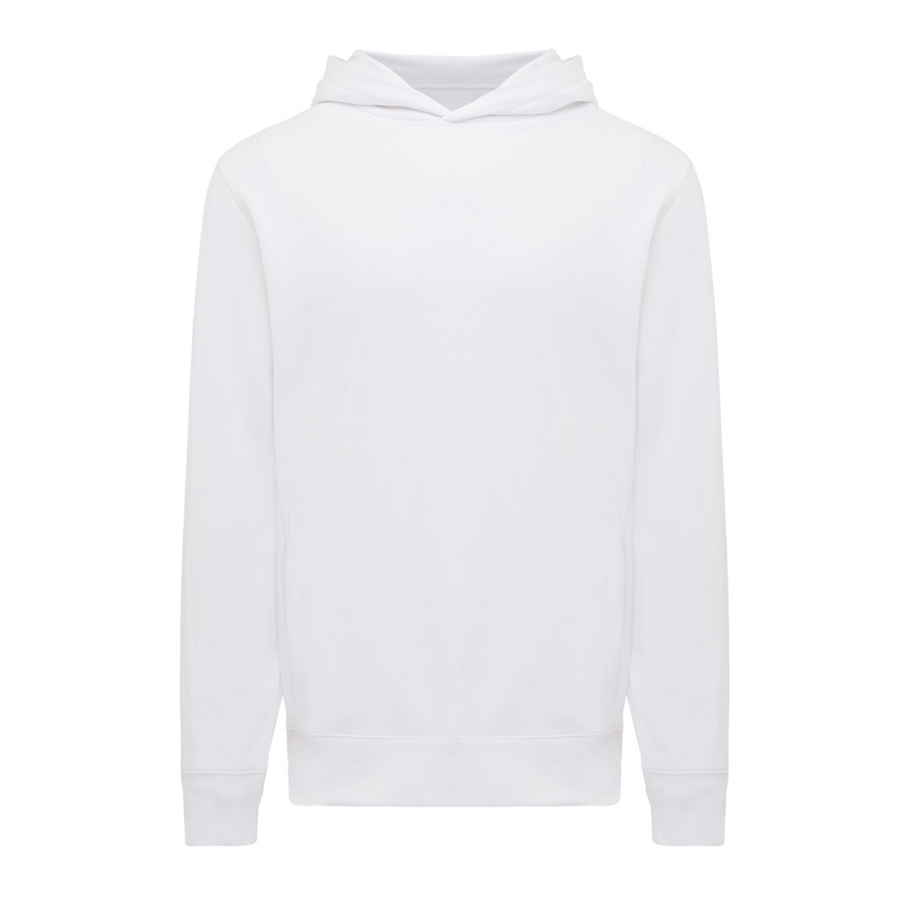 IQONIQ Yengo recycled cotton hoodie with sidepockets - recycled white (± PMS 11-0601 TCX)