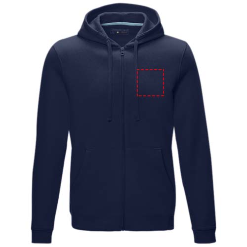 Ruby men’s organic recycled full zip hoodie