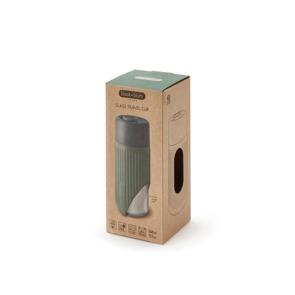 Black+Blum Glass Travel Cup 340ML