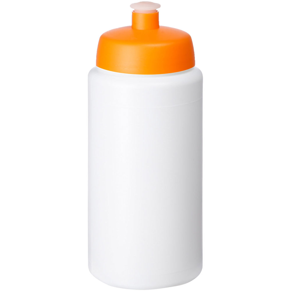 Baseline® Plus grip 500 ml sports lid sport bottle - White, Orange