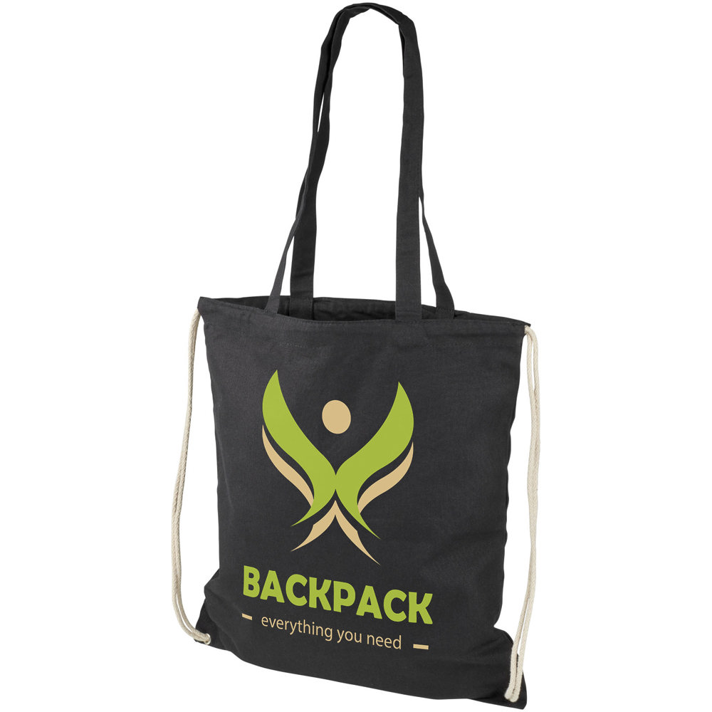 Eliza 240 g/m² cotton drawstring bag 6L