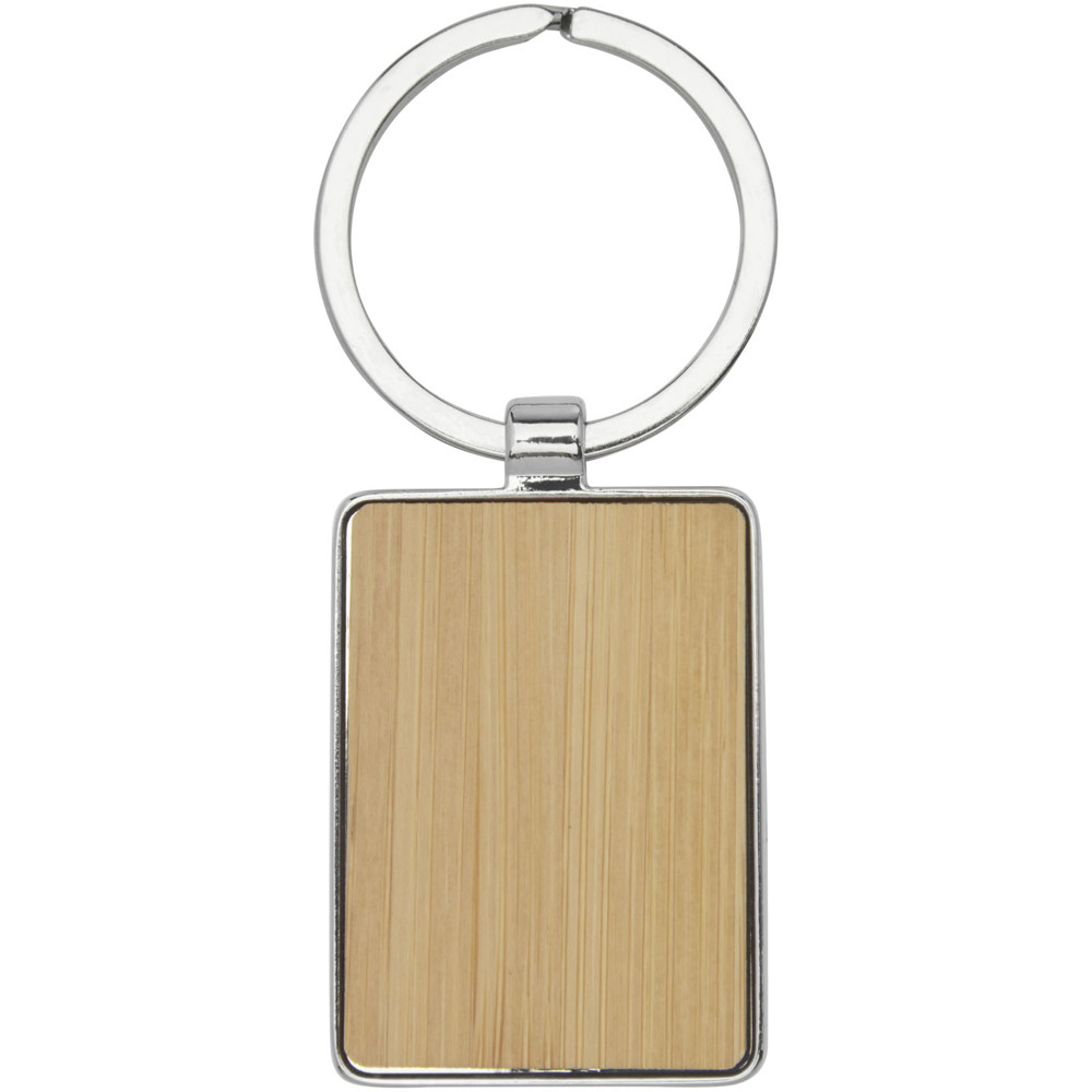 Neta bamboo rectangular keychain