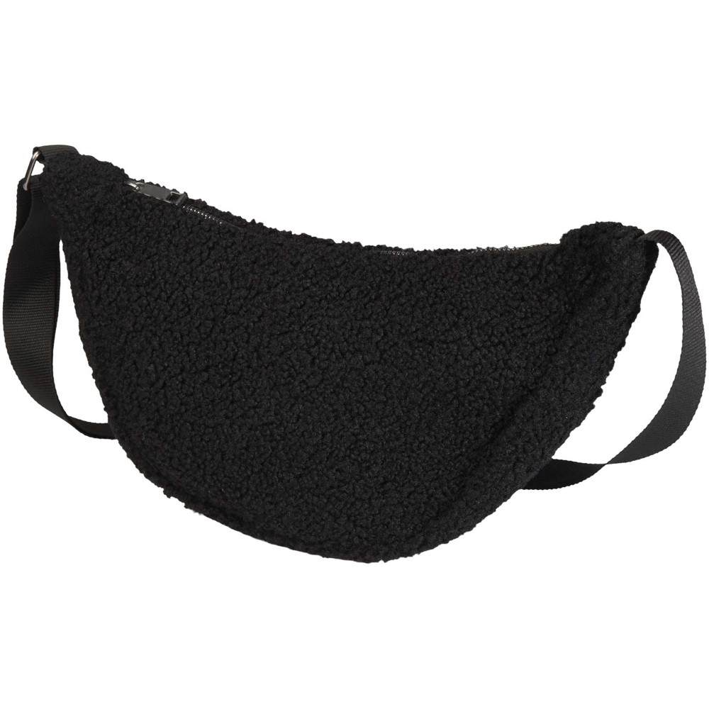 Bear GRS recycled sherpa crossbody bag 3L - Black