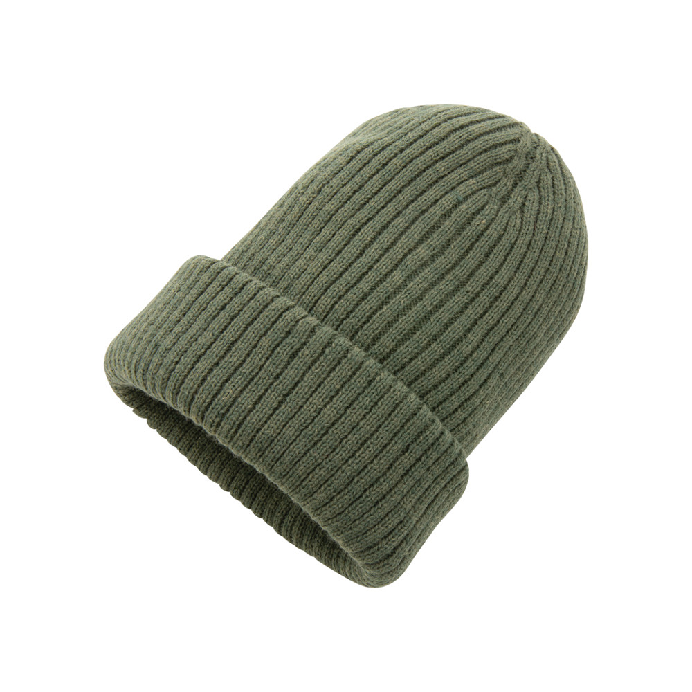 Impact AWARE™ Polylana® double knitted beanie - green (± PMS 19-0309TCX)