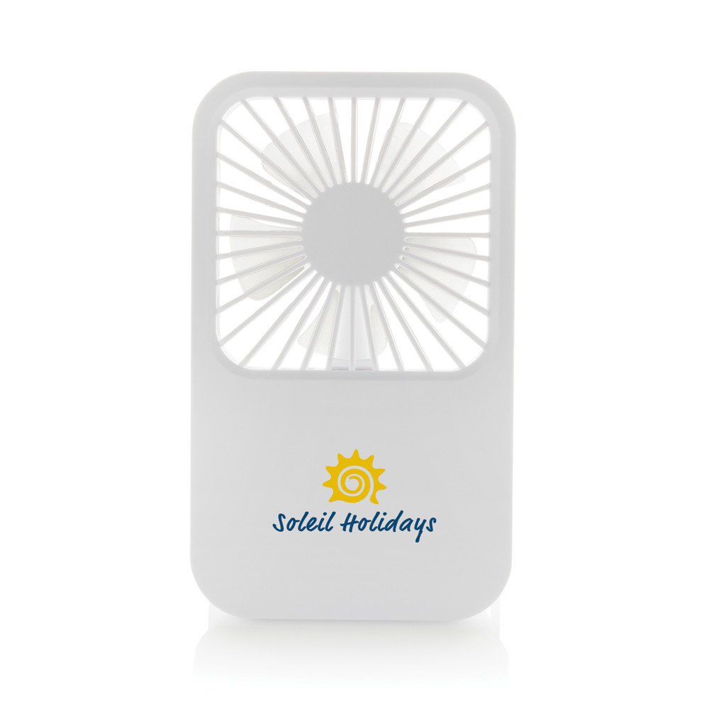 Aervina RCS recycled plastic re-chargeable desk fan